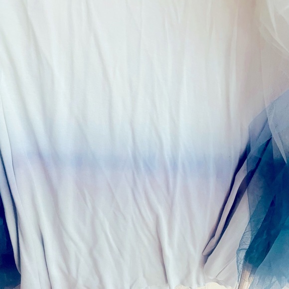 BAILEY44 Anthologie  Cream and Blue Ombré  MIDI Tulle Skirt. NWT - Picture 5 of 5